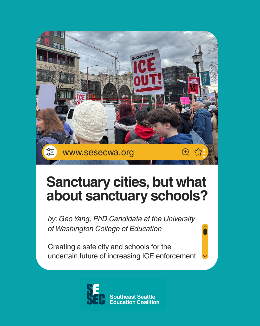 Sanctuary cities, but what about sanctuary schools?