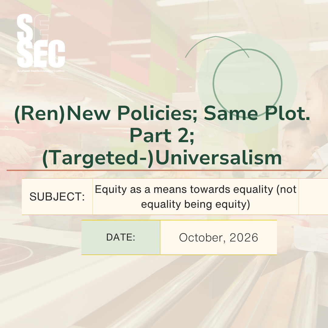 (Ren)New Policies; Same Plot. Part 2; (Targeted-)Universalism